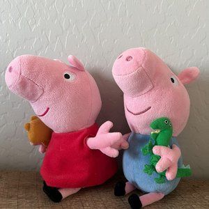 TY Peppa Pig and George Plush